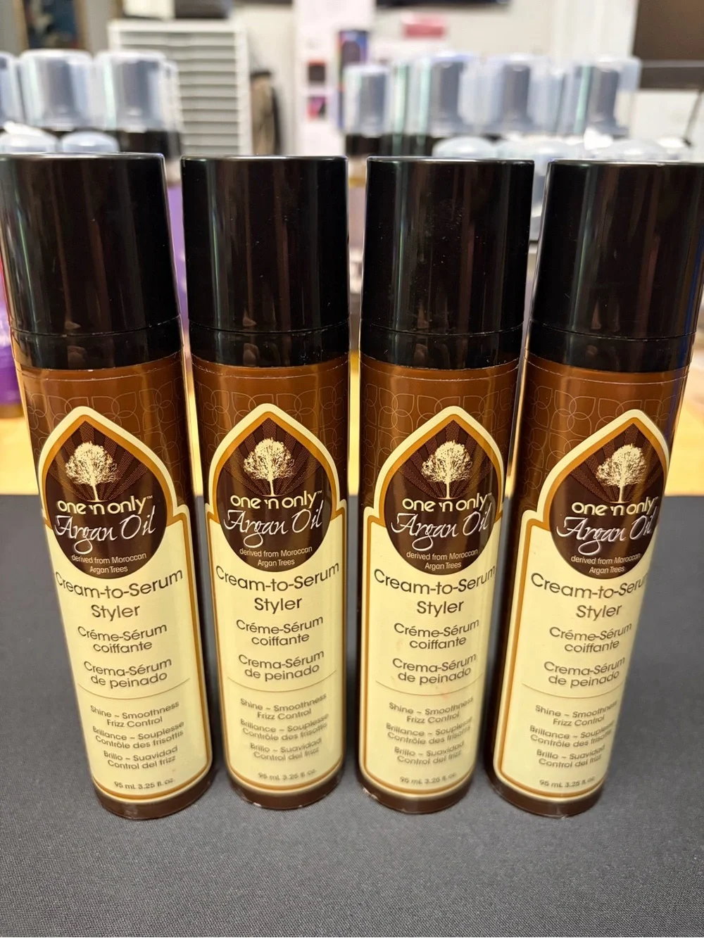 Lot of 4 One 'n Only Argan Oil Cream-to-Serum Styler